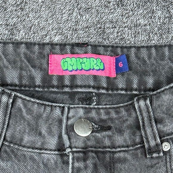 Empyre Tori Size 6 Gray Carpenter Jeans Baggy Skater Y2K Wide Leg 100% Cotton - Picture 2 of 12